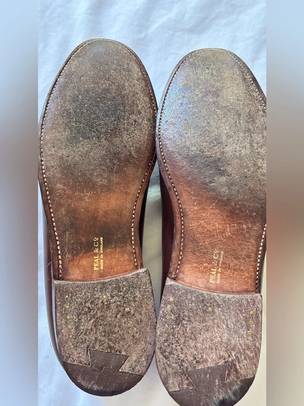 Peal & Co Brooks Brothers Men’s 10D Brown Leather Penny Loafers England